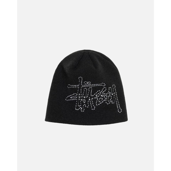 ★【Stussy】★Embossed Smooth Stock Skullcap Beanie★Black★ Stussy Smooth Embossed Stock Skullcap Beanie - POIZON